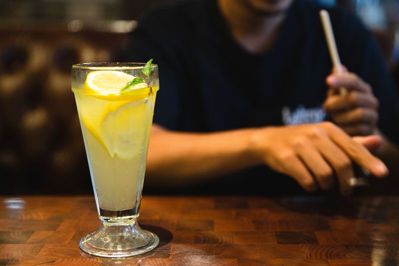 Fresh squeezed lemonade served at Dions